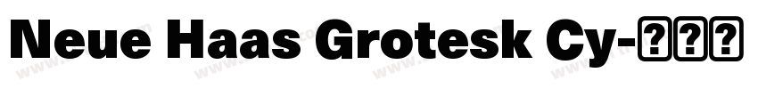 Neue Haas Grotesk Cy字体转换